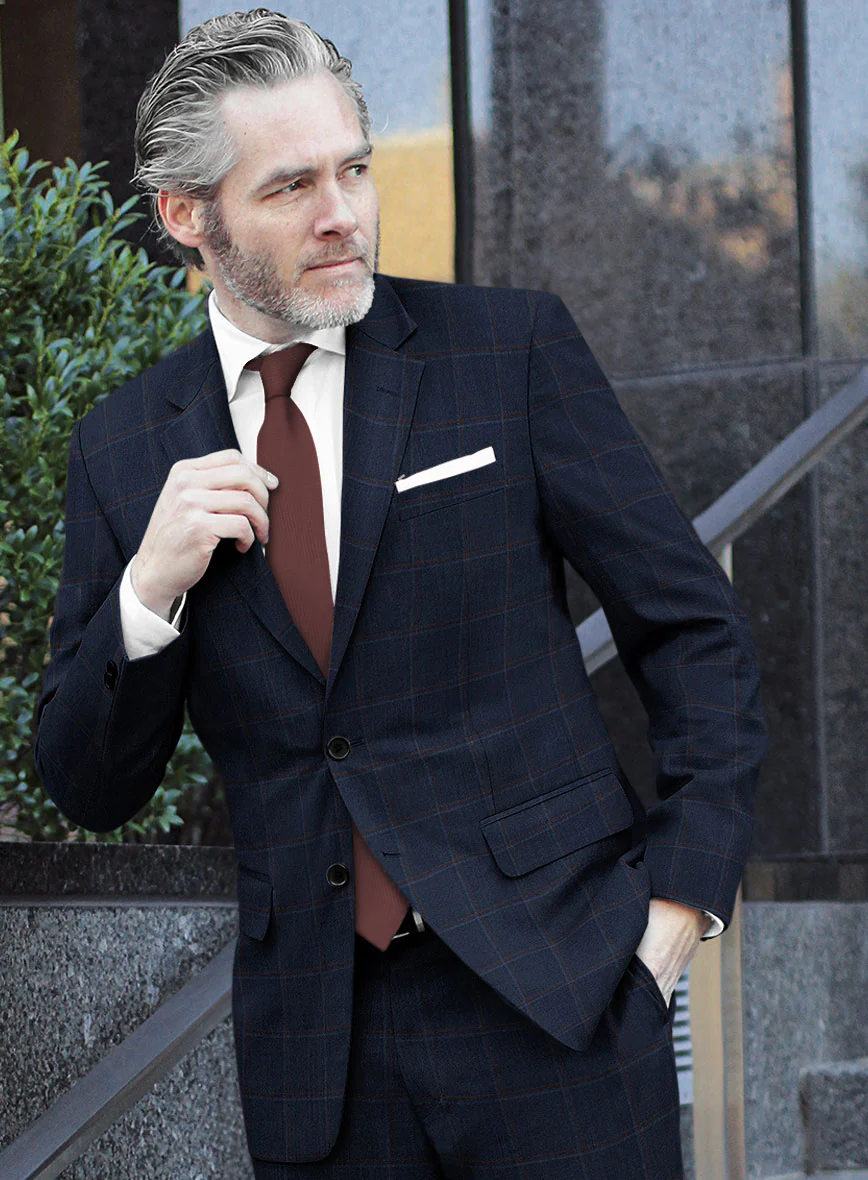Reda Igidro Blue Checks Wool Jacket - Image 2