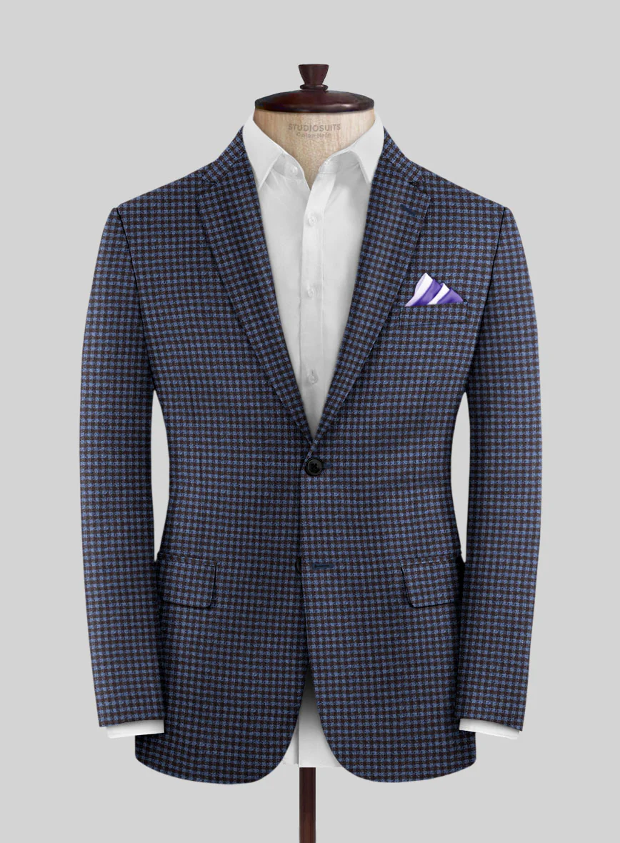 Reda Izasmo Blue Checks Wool Suit - Image 3