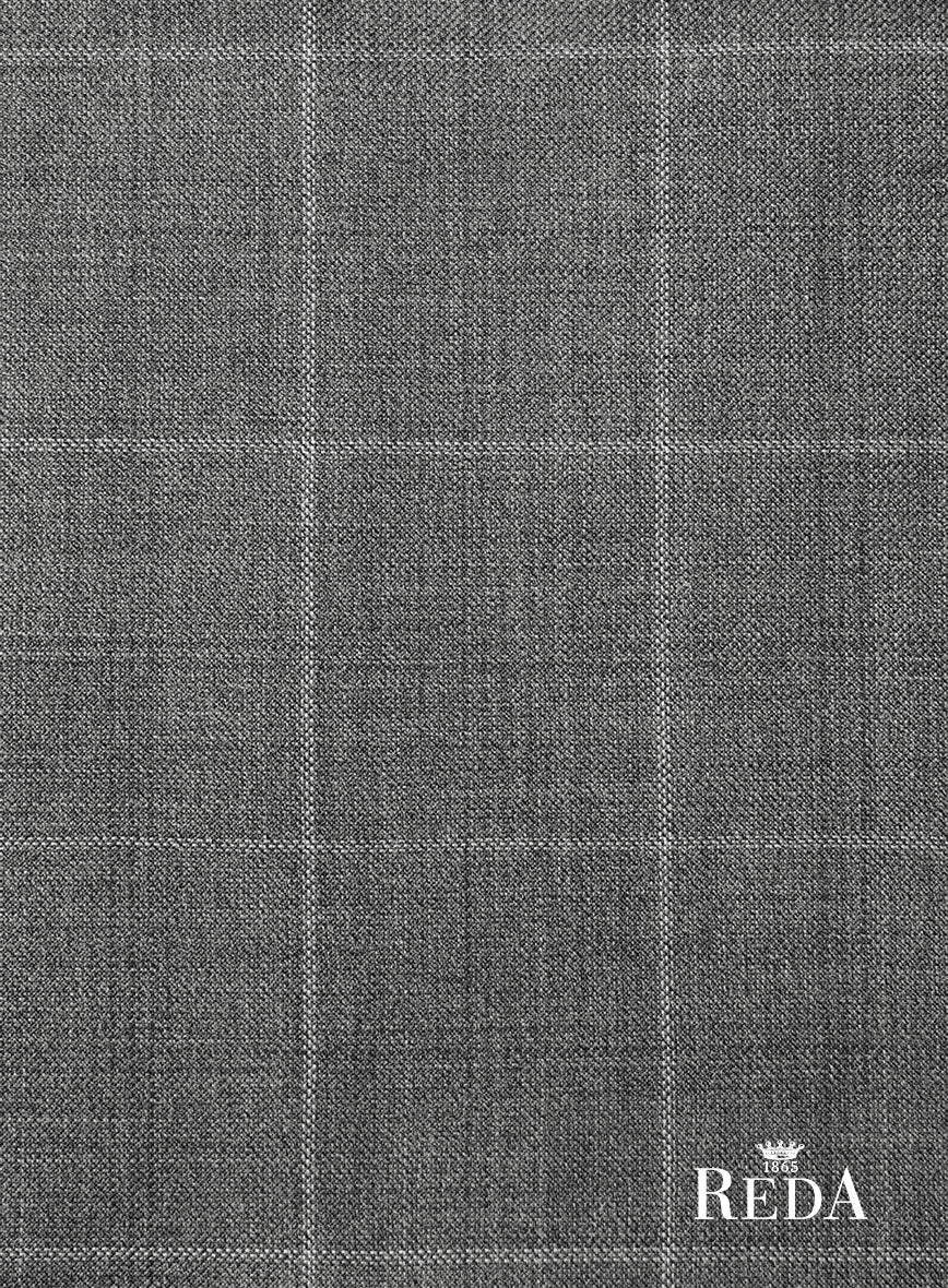 Reda Lindale Gray Checks Wool Jacket - Image 3