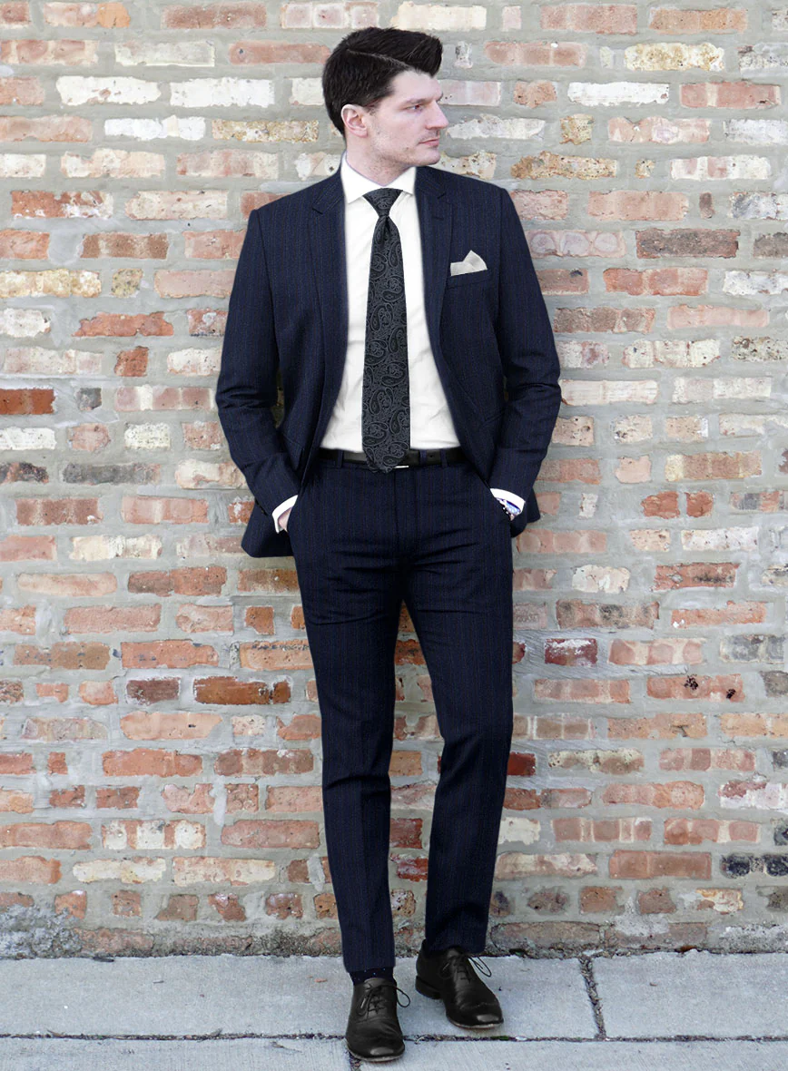 Reda Liora Blue Stripe Wool Suit - Image 2
