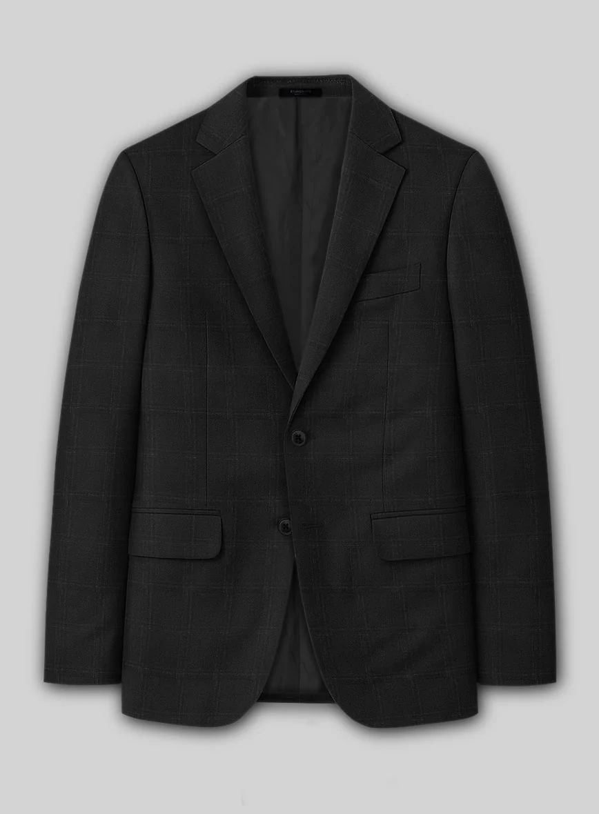 Reda Martes Black Checks Wool Suit - Image 4