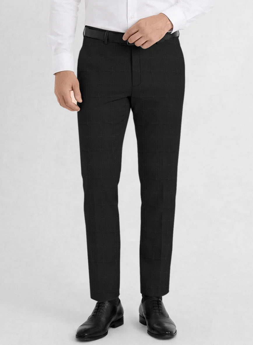 Reda Martes Black Checks Wool Suit - Image 6