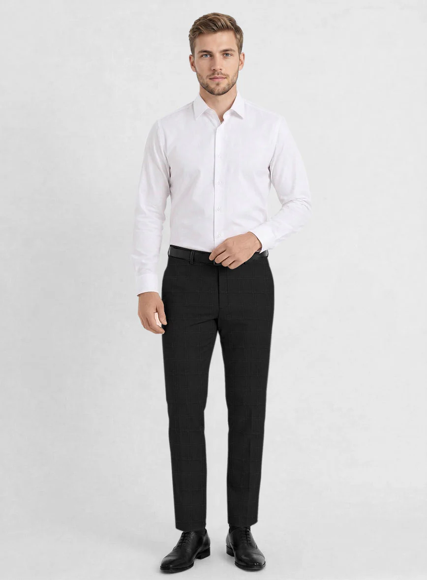 Reda Martes Black Checks Wool Suit - Image 7