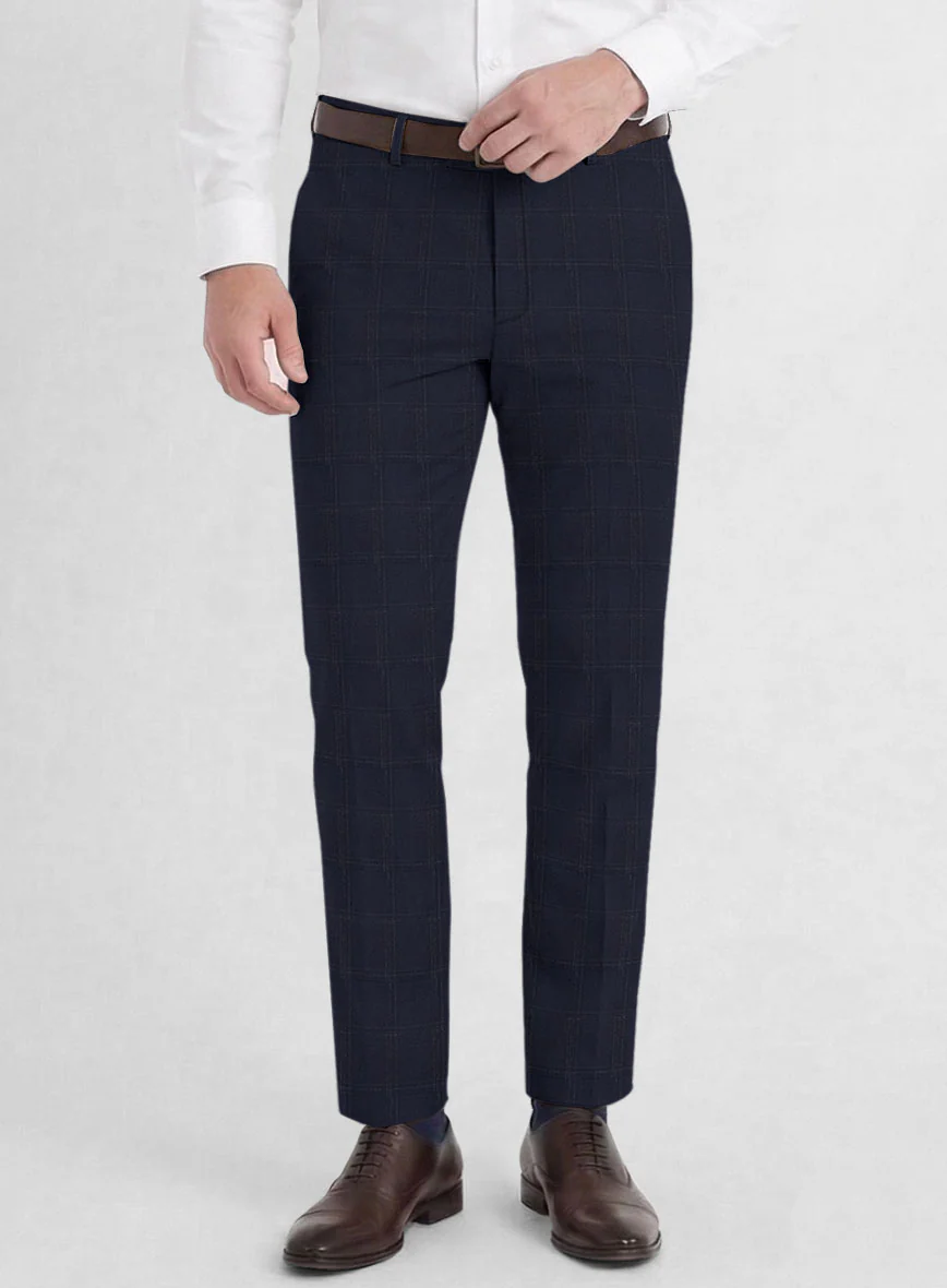 Reda Martes Blue Checks Wool Suit - Image 6