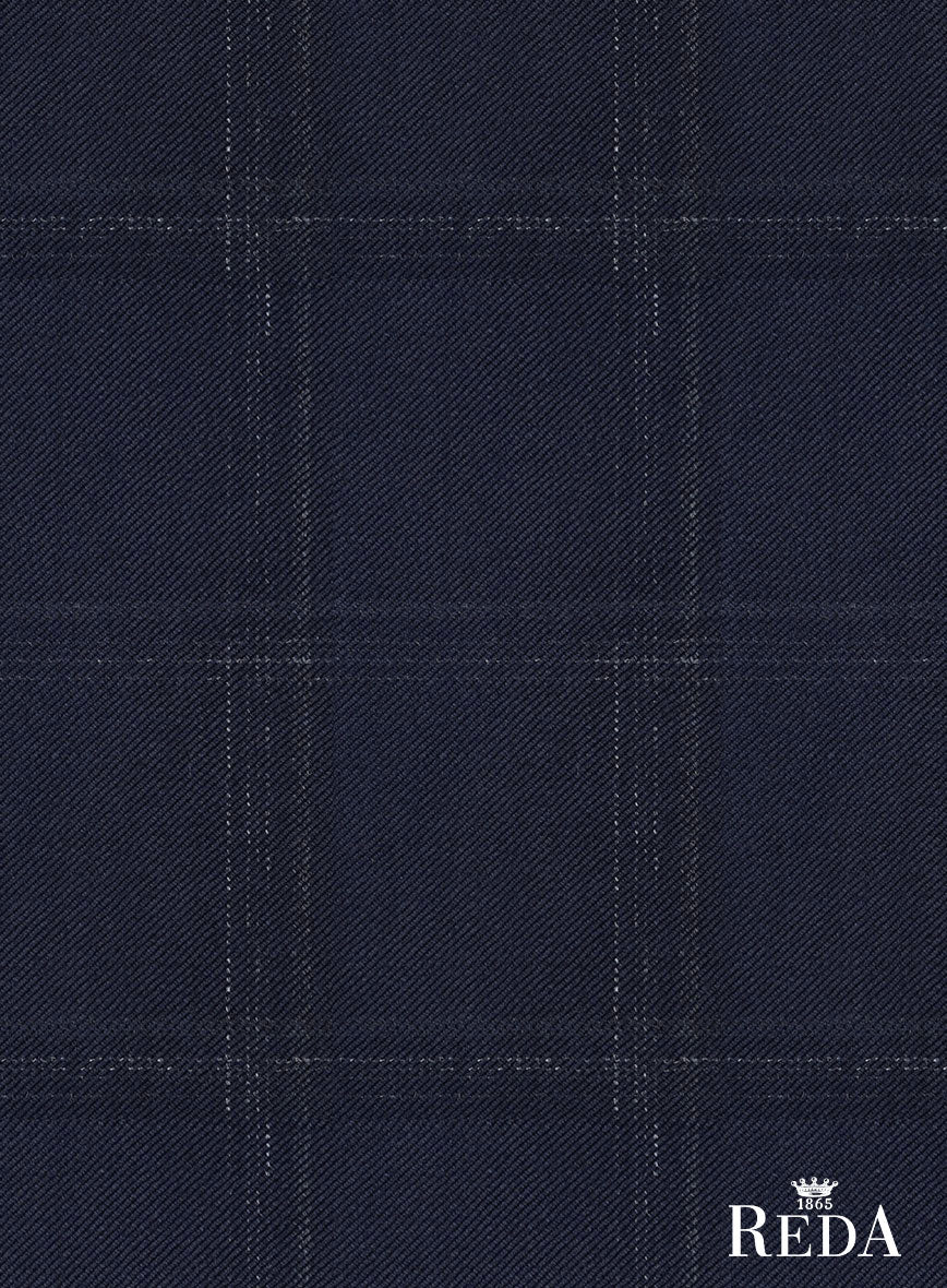Reda Martes Blue Checks Wool Suit - Image 8
