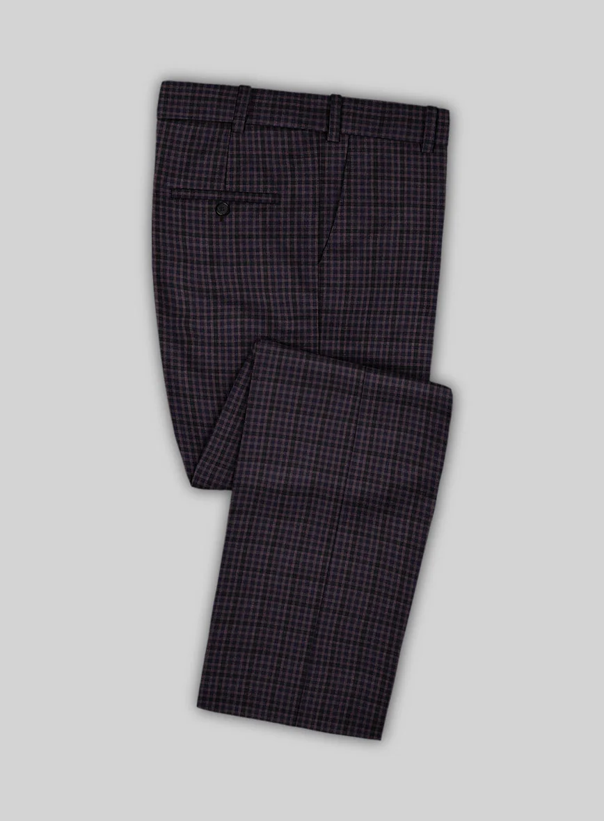 Reda Matio Purple Checks Wool Suit - Image 5