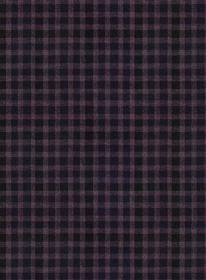 Reda Matio Purple Checks Wool Suit - Image 6