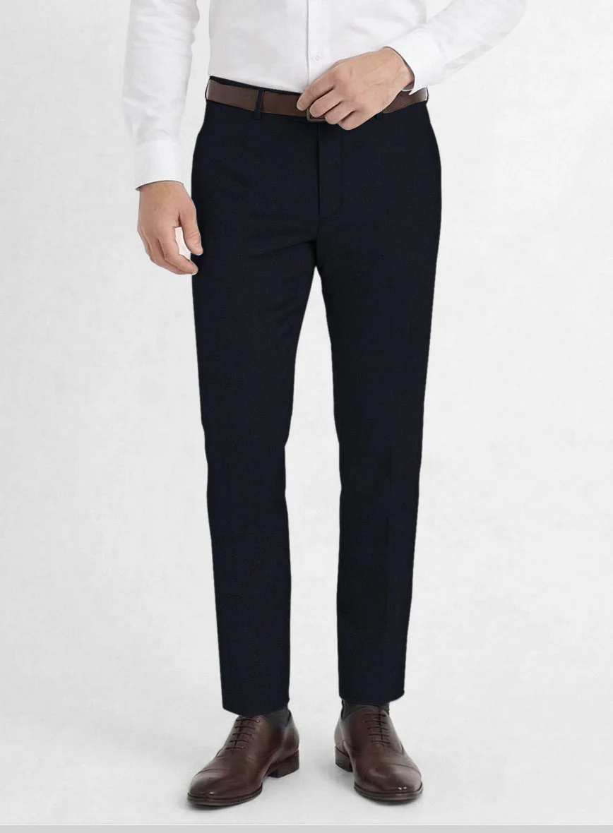 Reda Midnight Blue Wool Pants