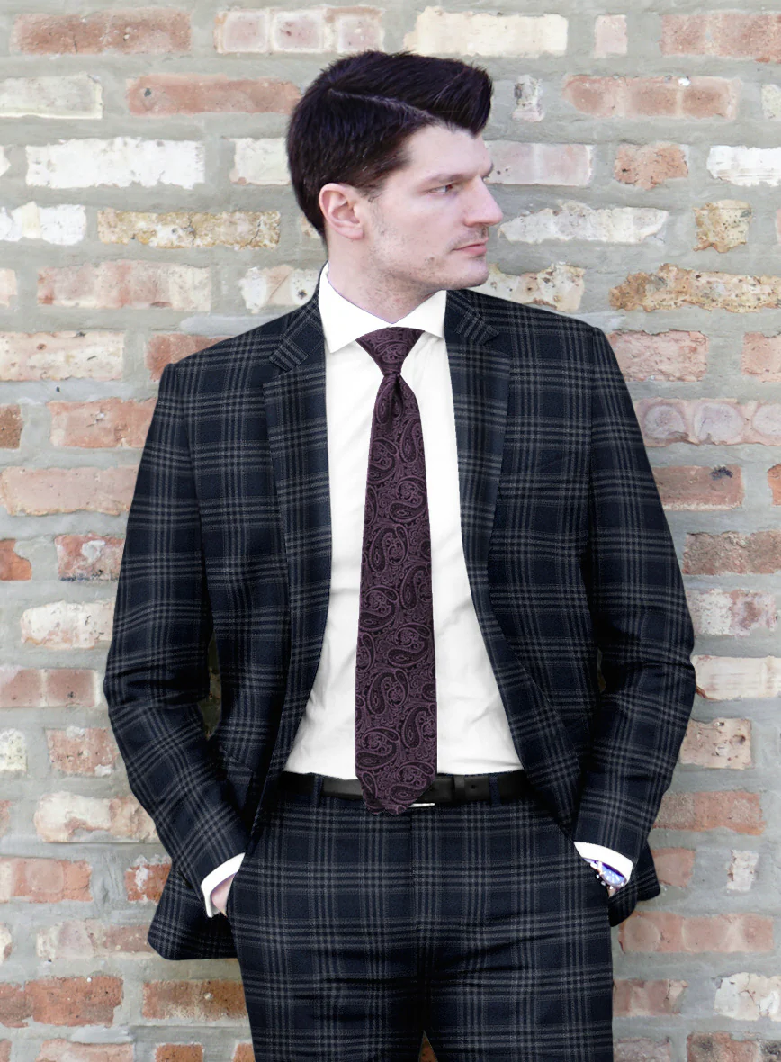 Reda Omiji Blue Checks Wool Jacket - Image 2