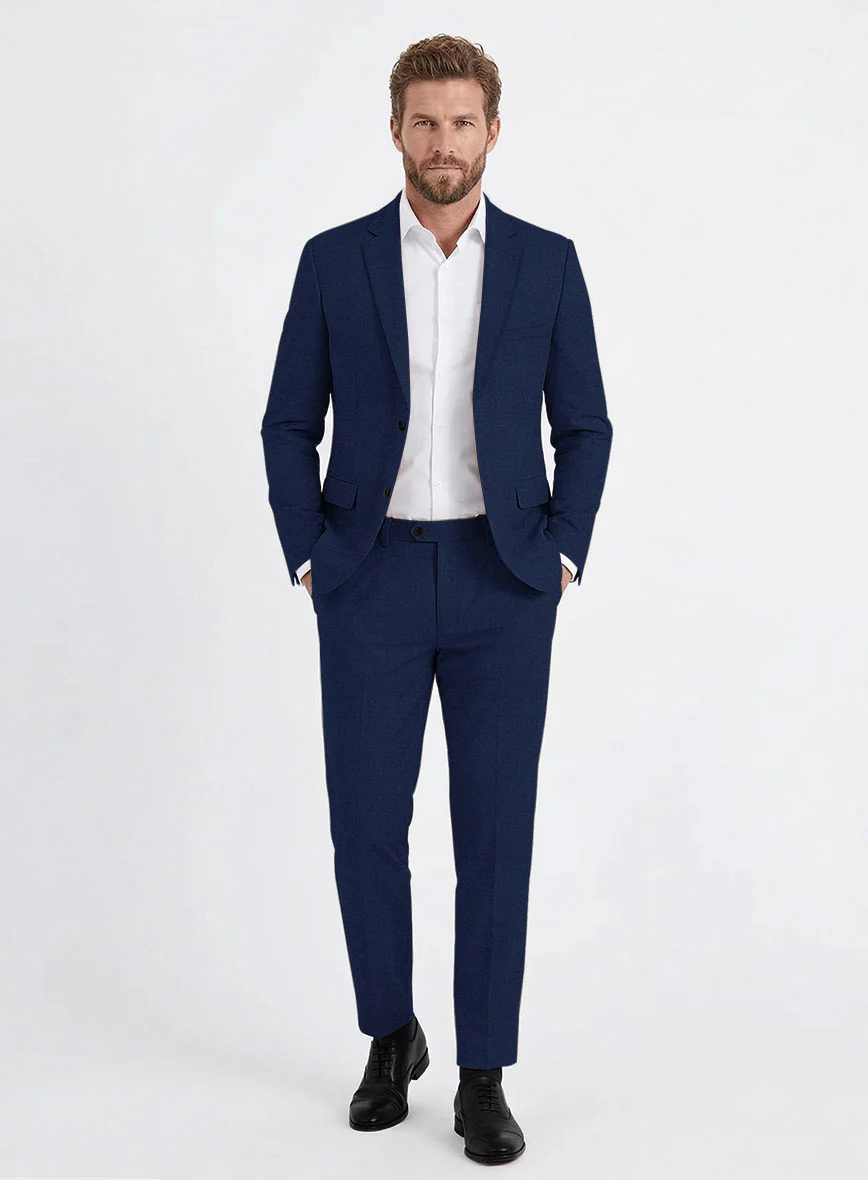 Reda Royal Blue Pure Wool Suit