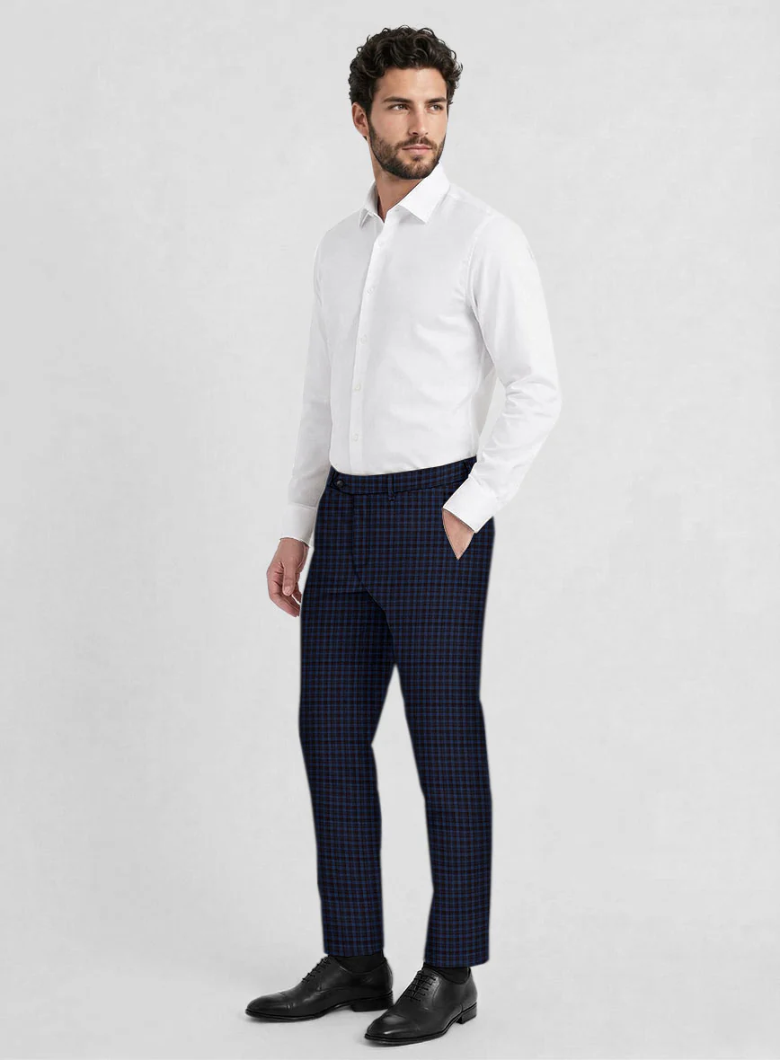 Reda Sarmen Checks Wool Pants - Image 3