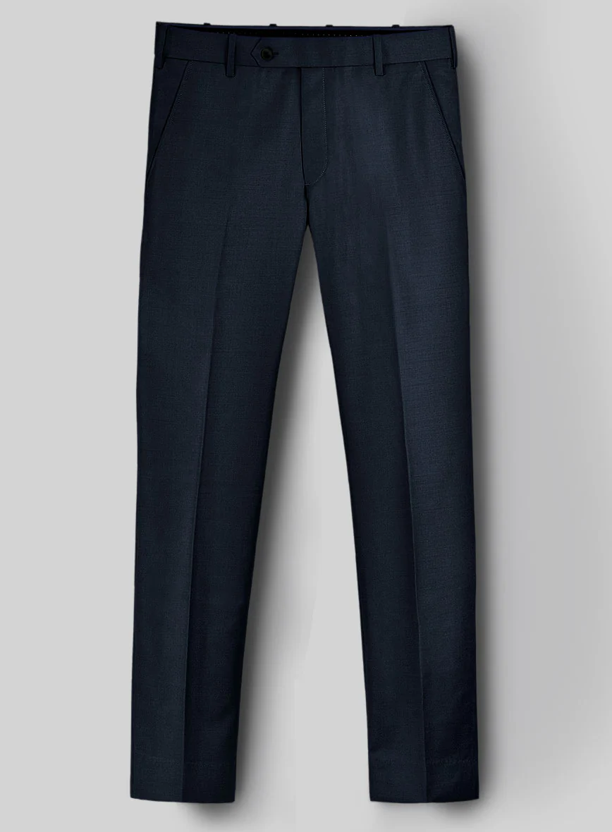 Reda Seal Blue Pure Wool Pants - Image 2