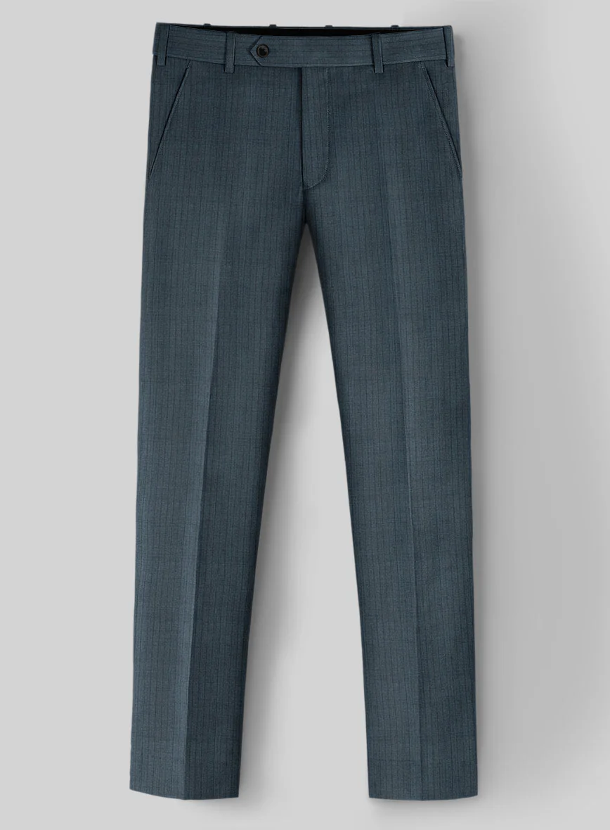 Reda Tibaro Blue Stripe Wool Suit - Image 5