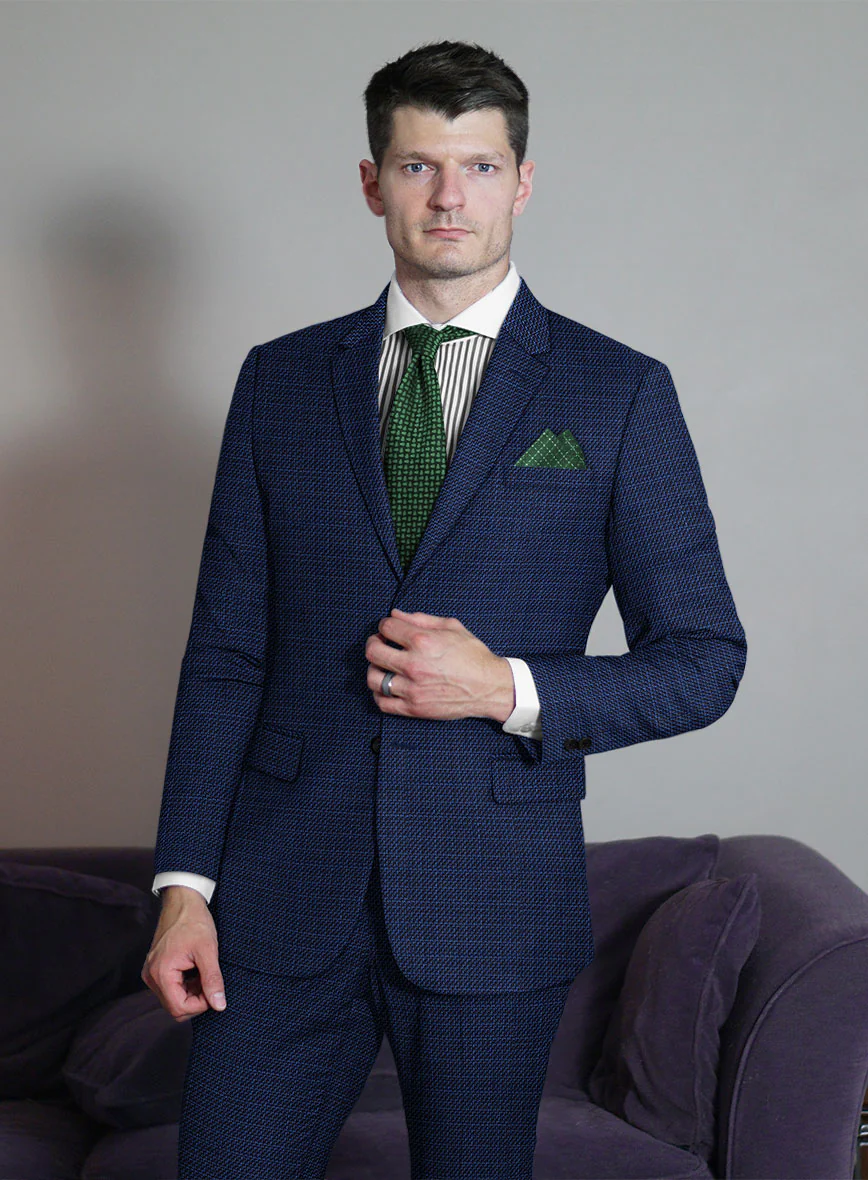 Reda Tomare Blue Wool Jacket - Image 2