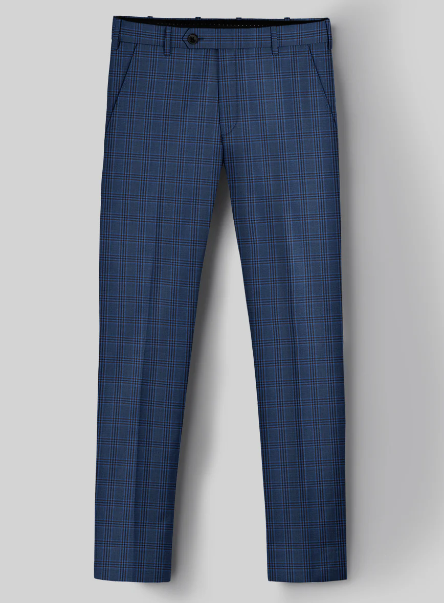 Reda Tory Blue Checks Wool Suit - Image 5