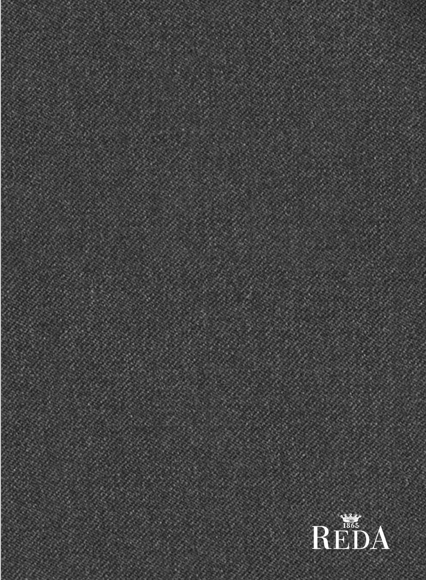 Reda Worsted Dark Gray Pure Wool Pants - Image 4
