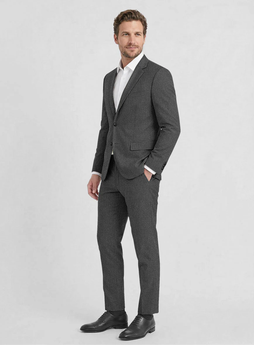 Reda Worsted Dark Gray Pure Wool Suit