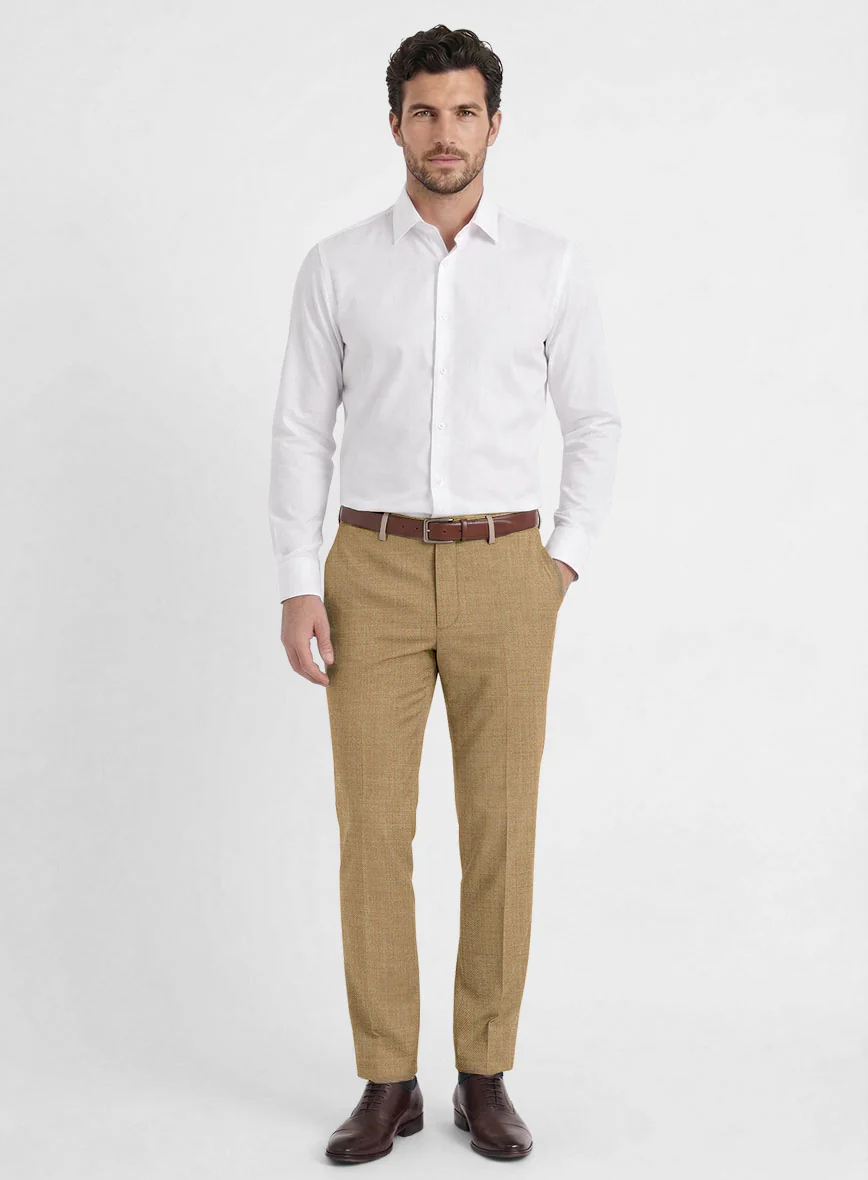 Reda Worsted Khaki Wool Suit - Image 7