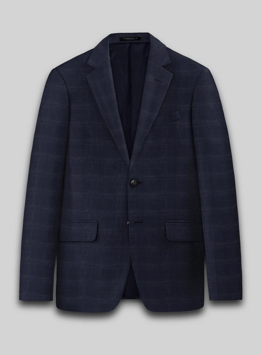 Reda Xime Blue Checks Wool Suit - Image 2