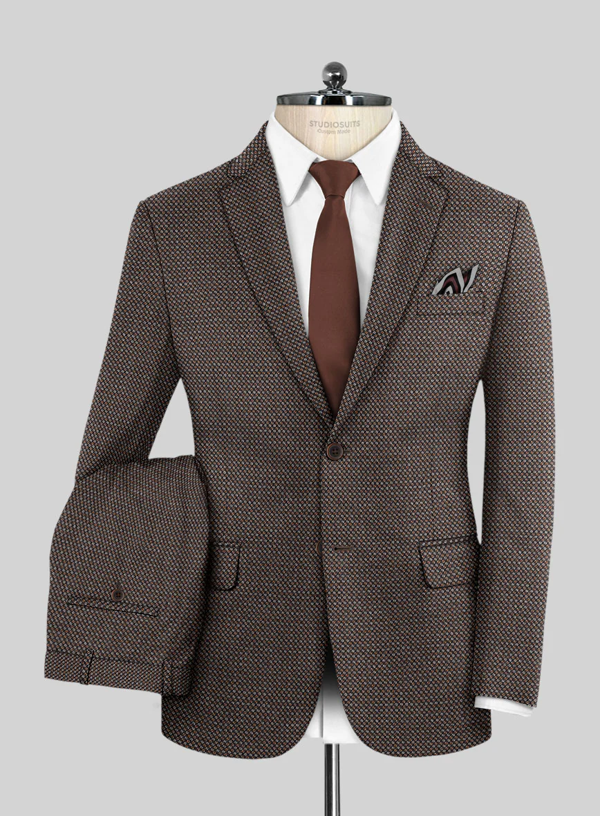 Reda Yunot Brown Wool Suit
