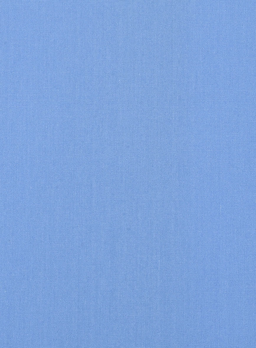 Regal Sapphire Cotton Shirt - Image 5