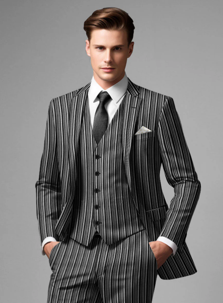 Retro Reel Black Stripe Jacket - Image 2
