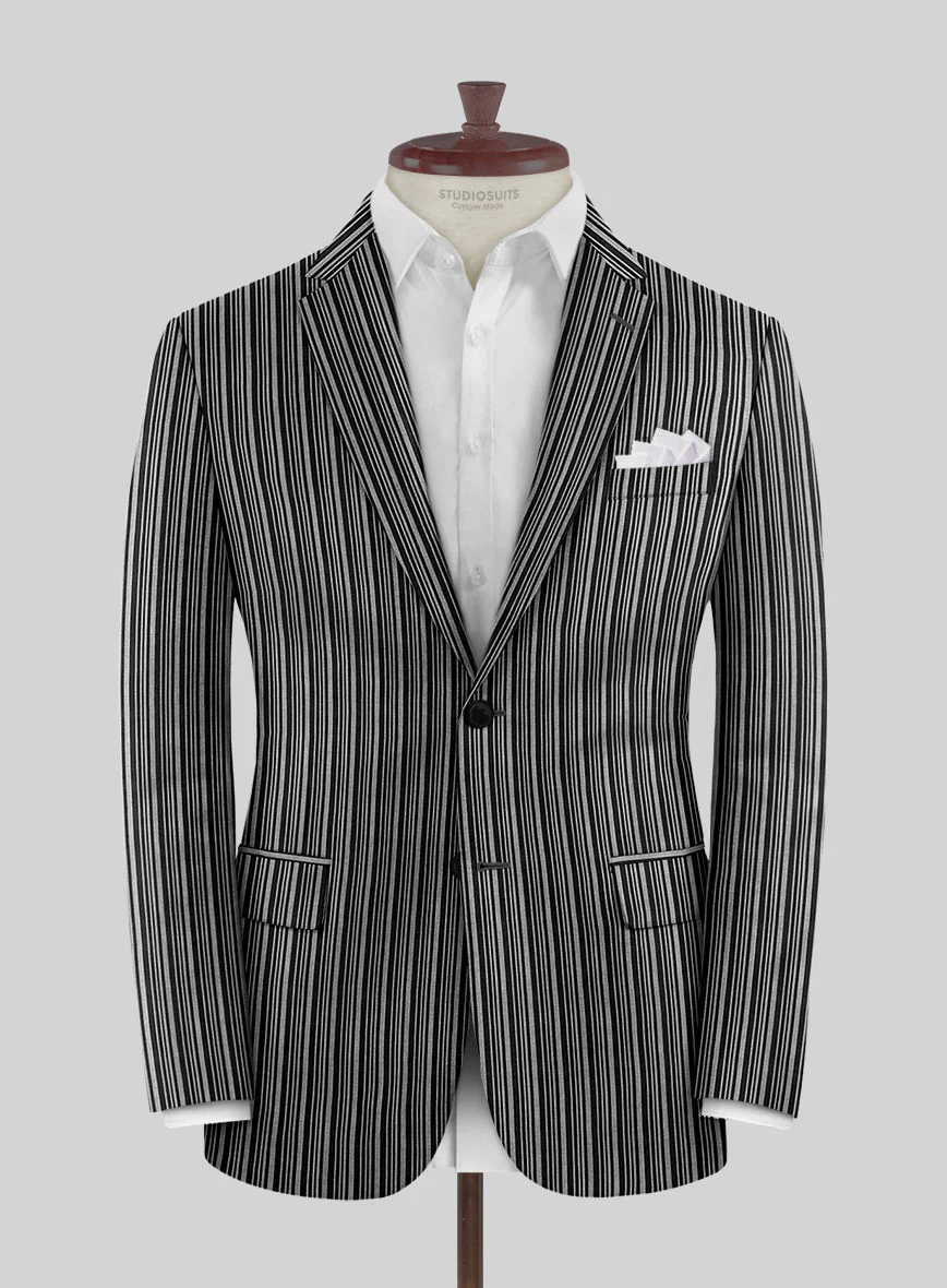 Retro Reel Black Stripe Suit - Image 3