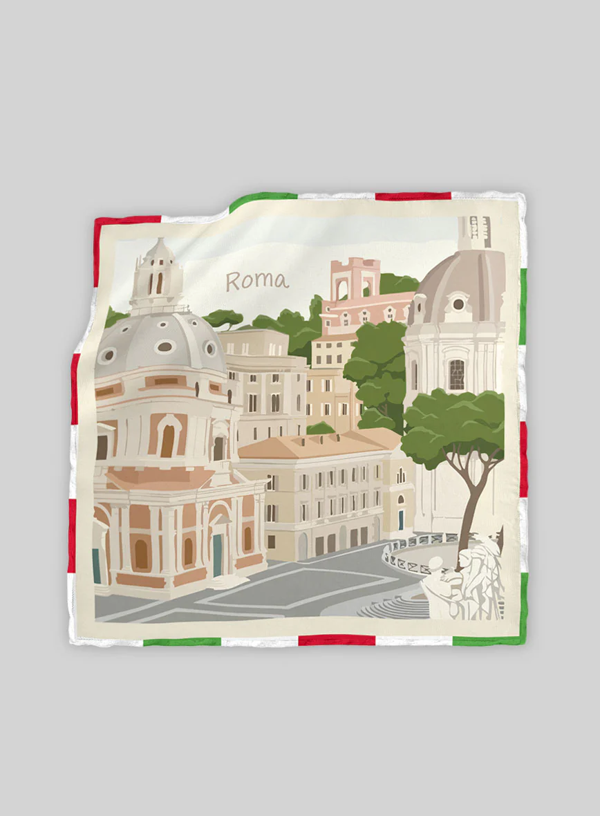 Roma Classica Silk Pocket Square