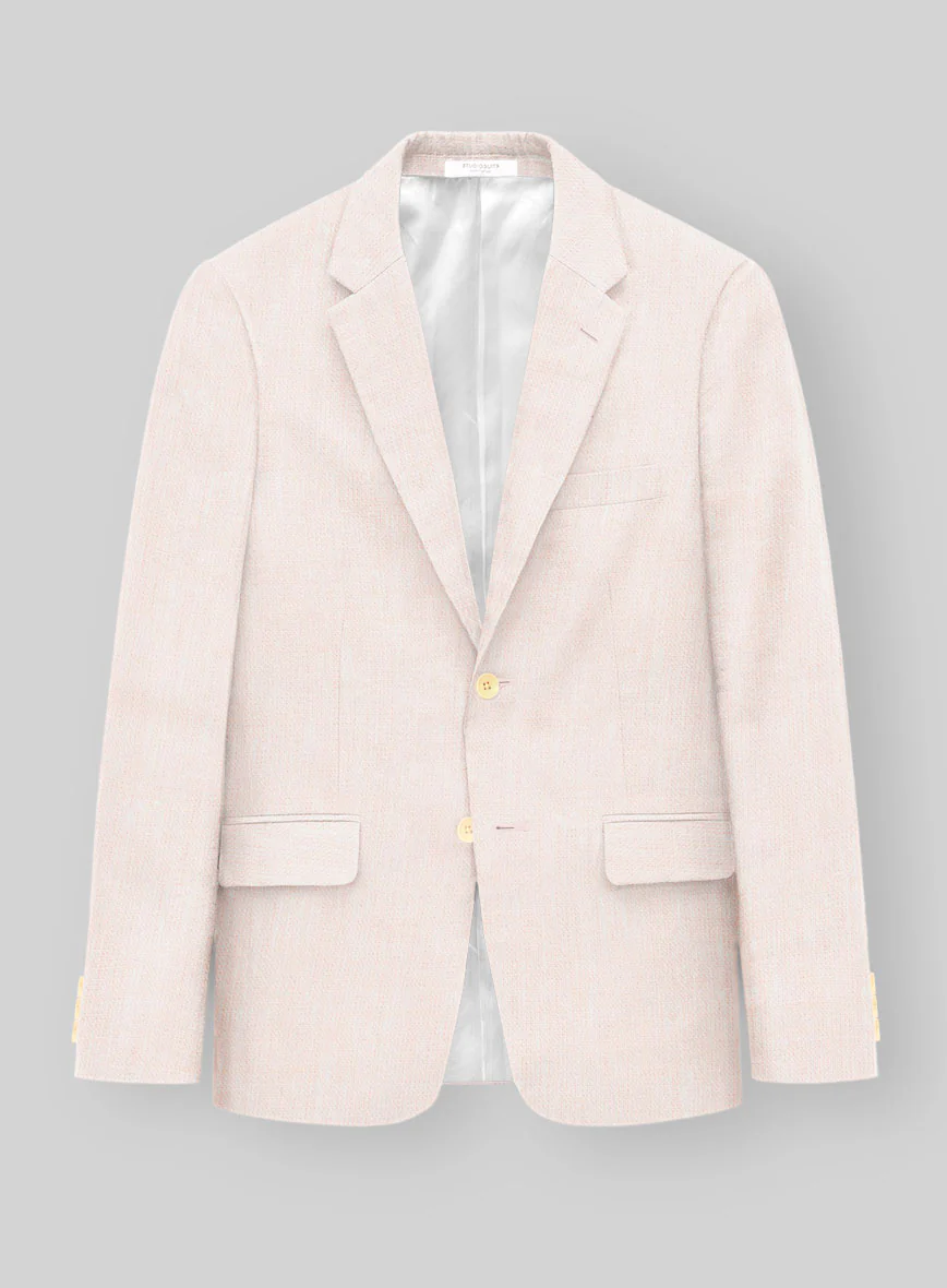 Roman Light Pink Linen Suit - Image 3
