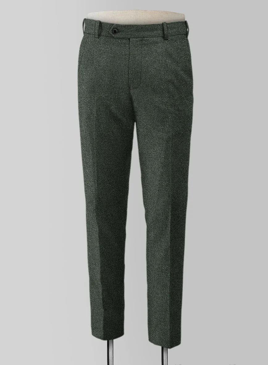 Rope Weave Green Tweed Pants - Image 4