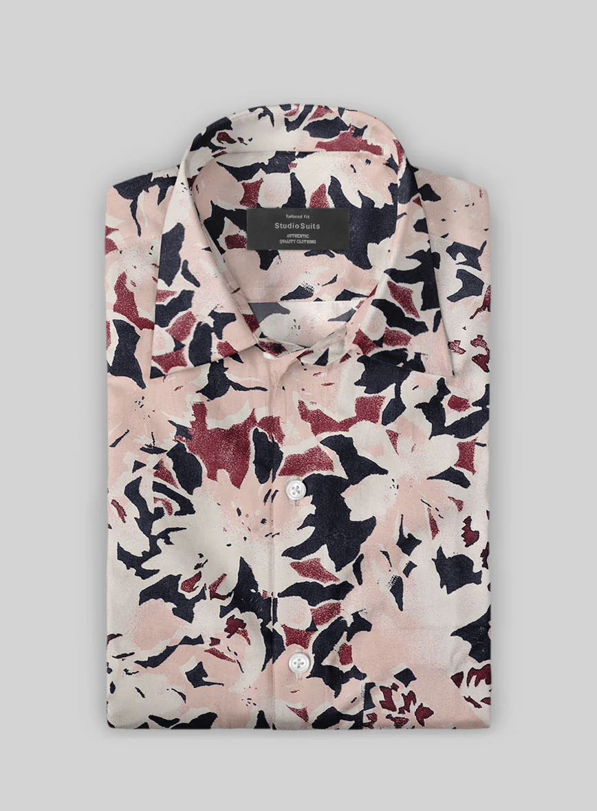 Rose Dusk Cotton Lycra Shirt - Image 2