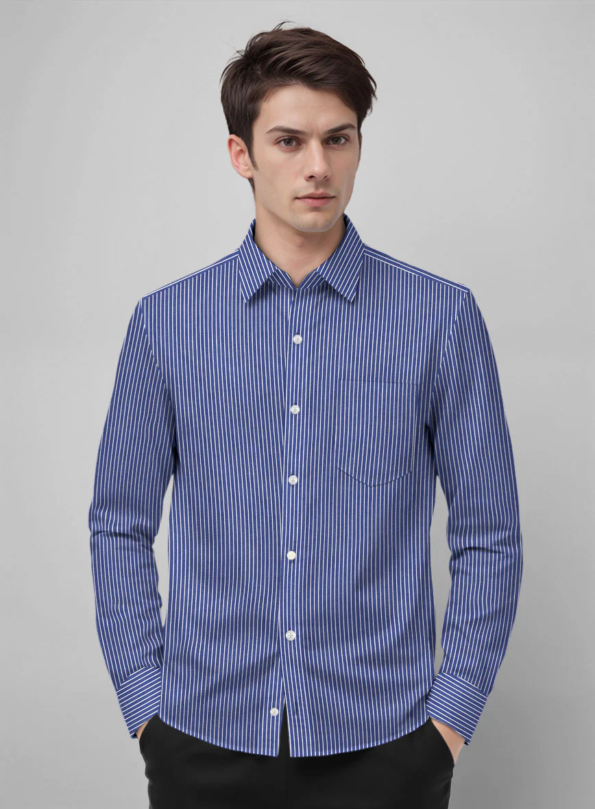 Royal Ascot Stripe Cotton Shirt - Image 2