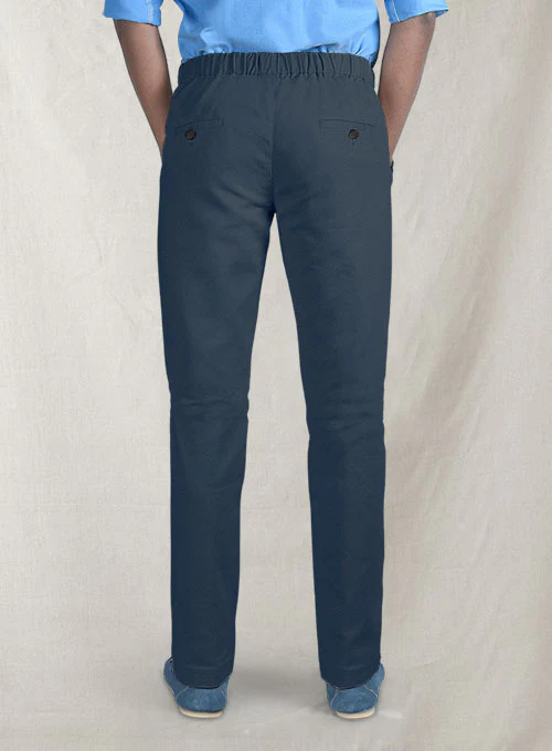 Easy Pants Royal Blue Cotton Canvas - Image 3