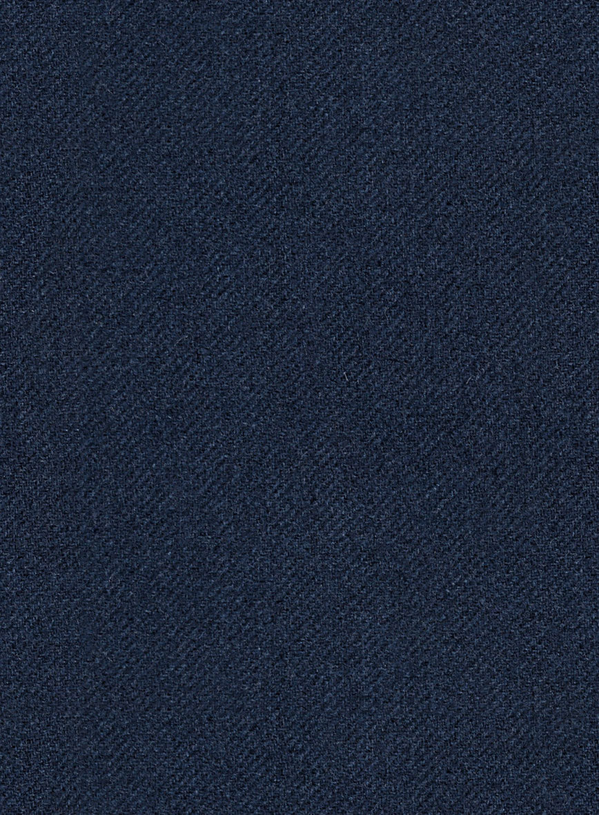 Royal Blue Heavy Tweed Overcoat - Image 4