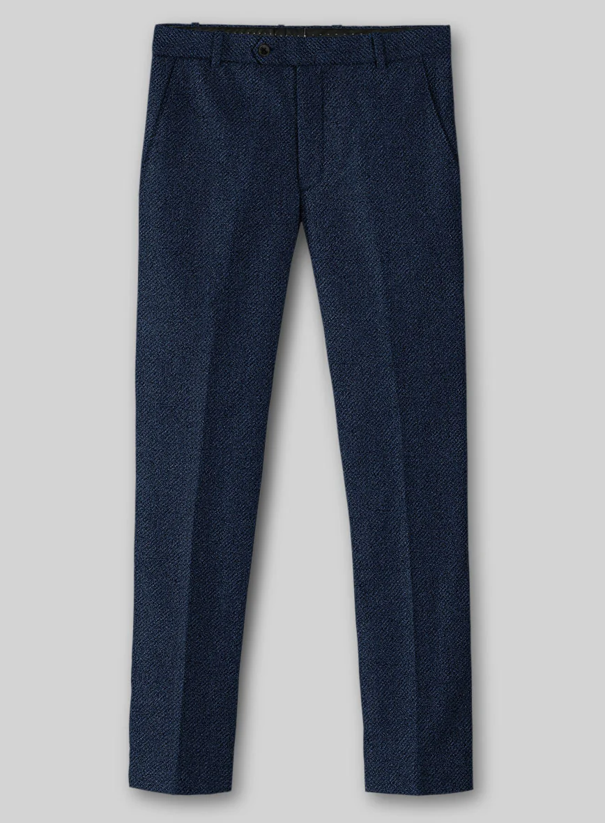 Royal Blue Heavy Tweed Pants - Image 2
