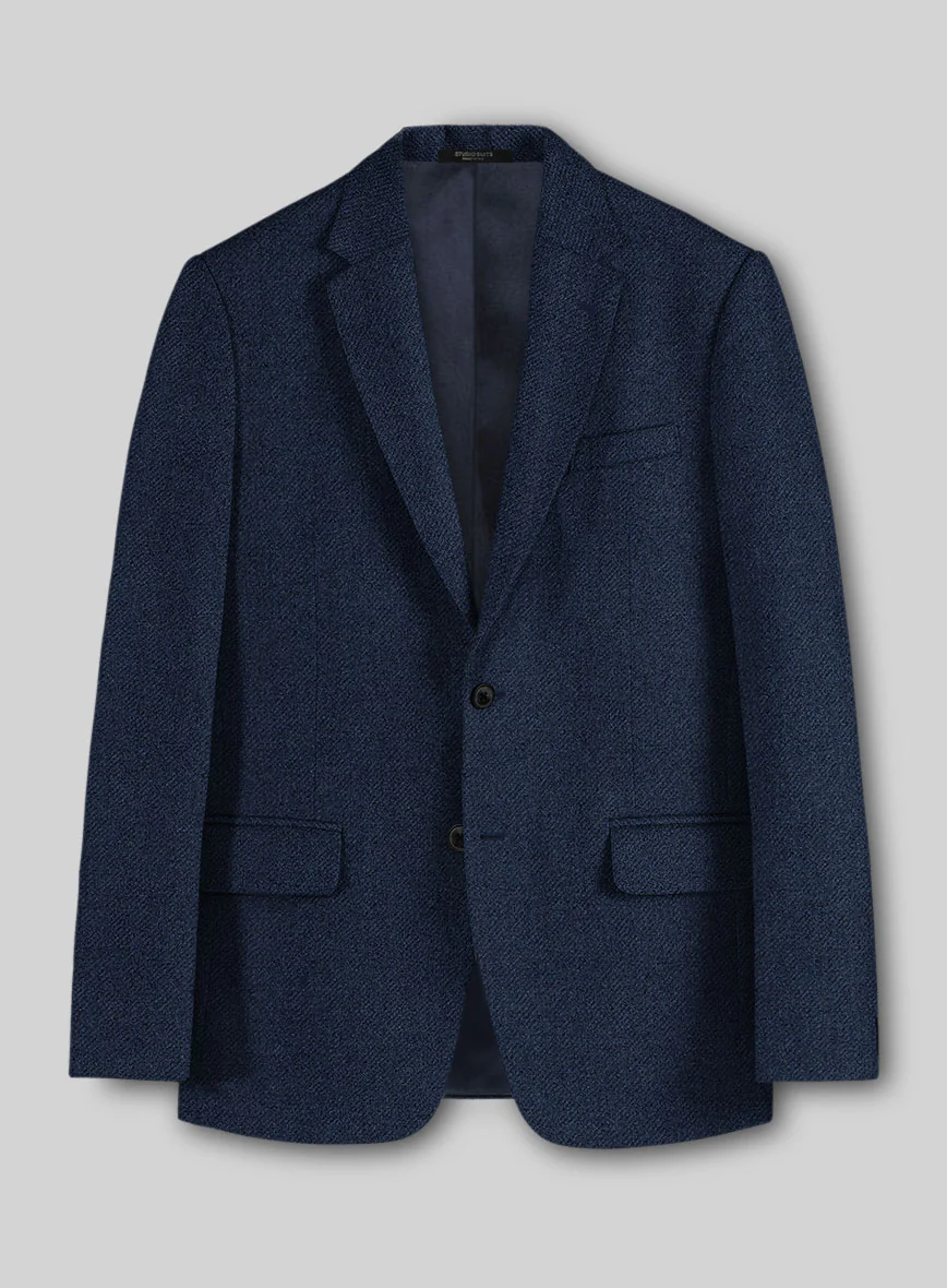 Royal Blue Heavy Tweed Suit - Image 3