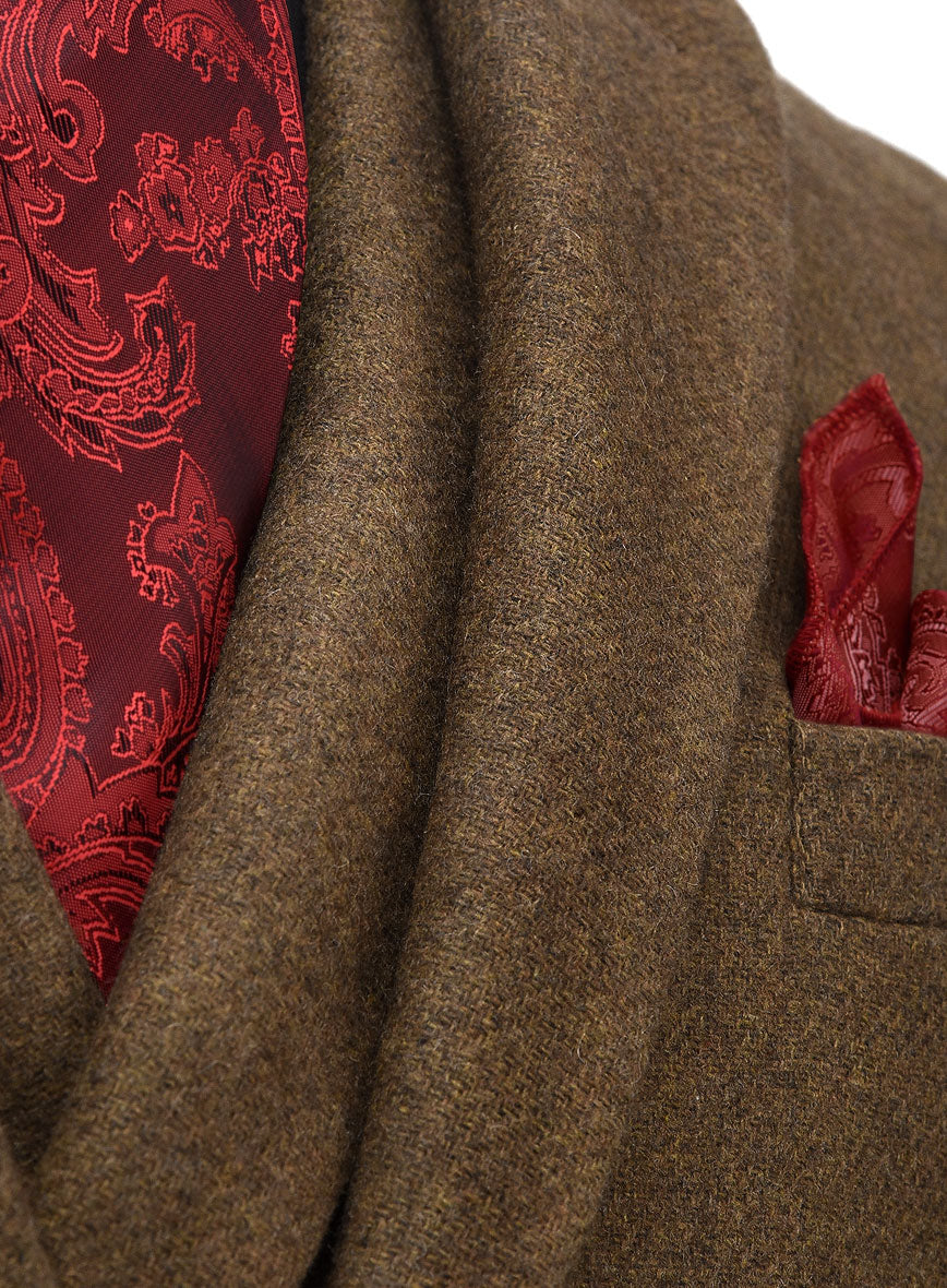 Royal Brown Heavy Tweed 3 Piece Suit - Image 3