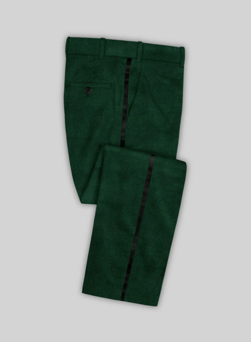 Royal Green Velvet Tuxedo Suit - Image 7