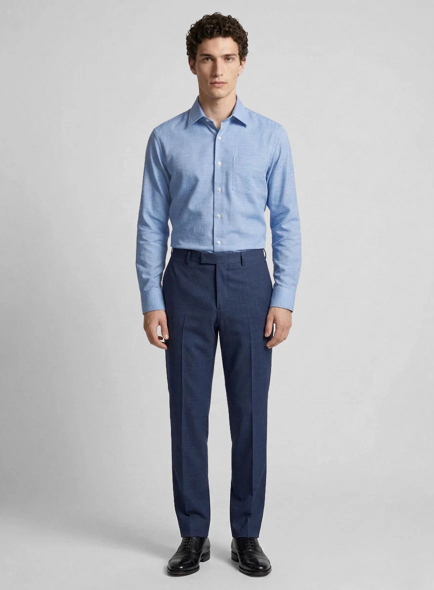 Royal Ink Dobby Cotton Shirt - Image 4
