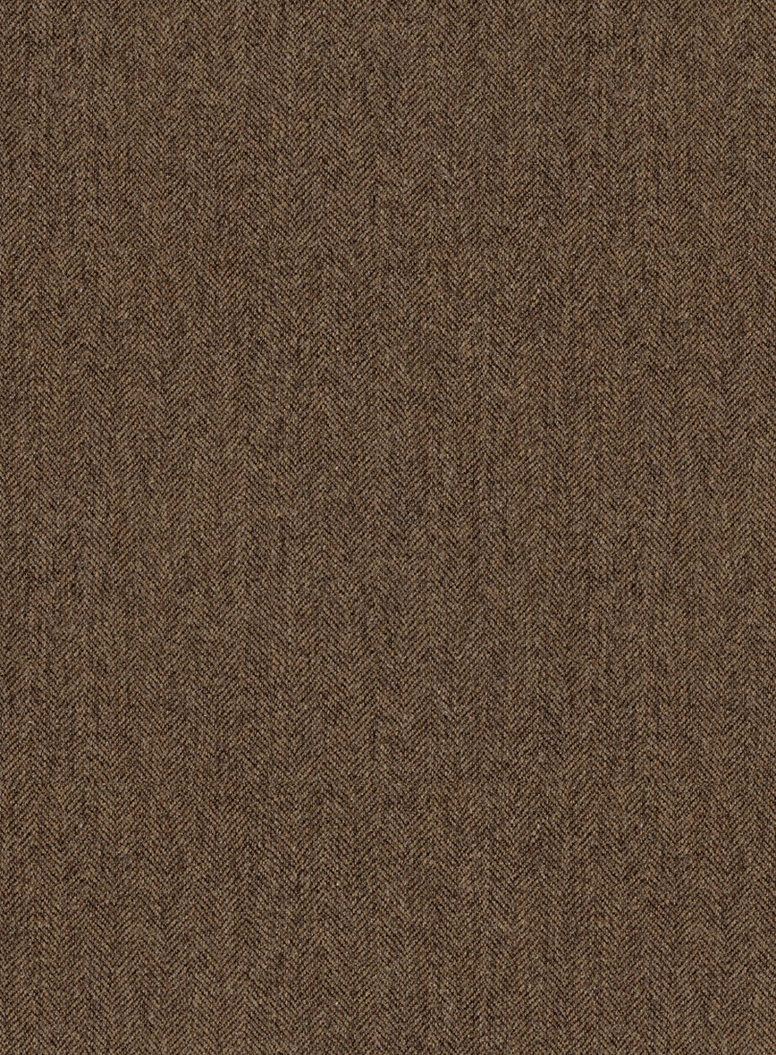 Rust Herringbone Tweed Pants - Image 4