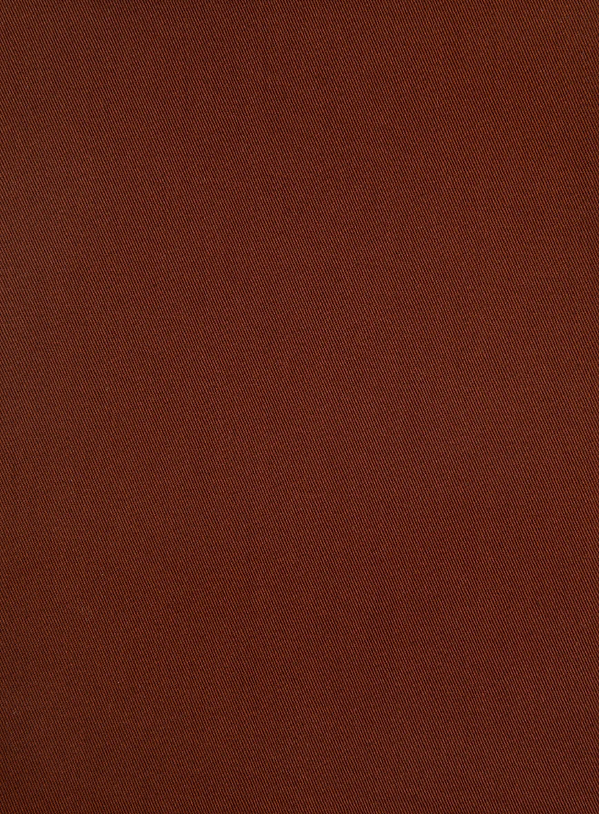 Rust Napoli Stretch Light Weight Cotton Pants - Image 3