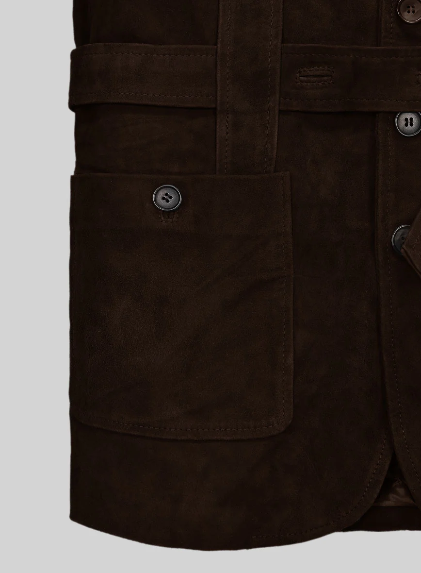 Safari Dune Suede Leather Blazer - Image 3
