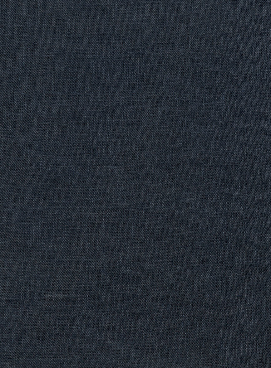 Safari Midnight Tide Pure Linen Overshirt - Image 4