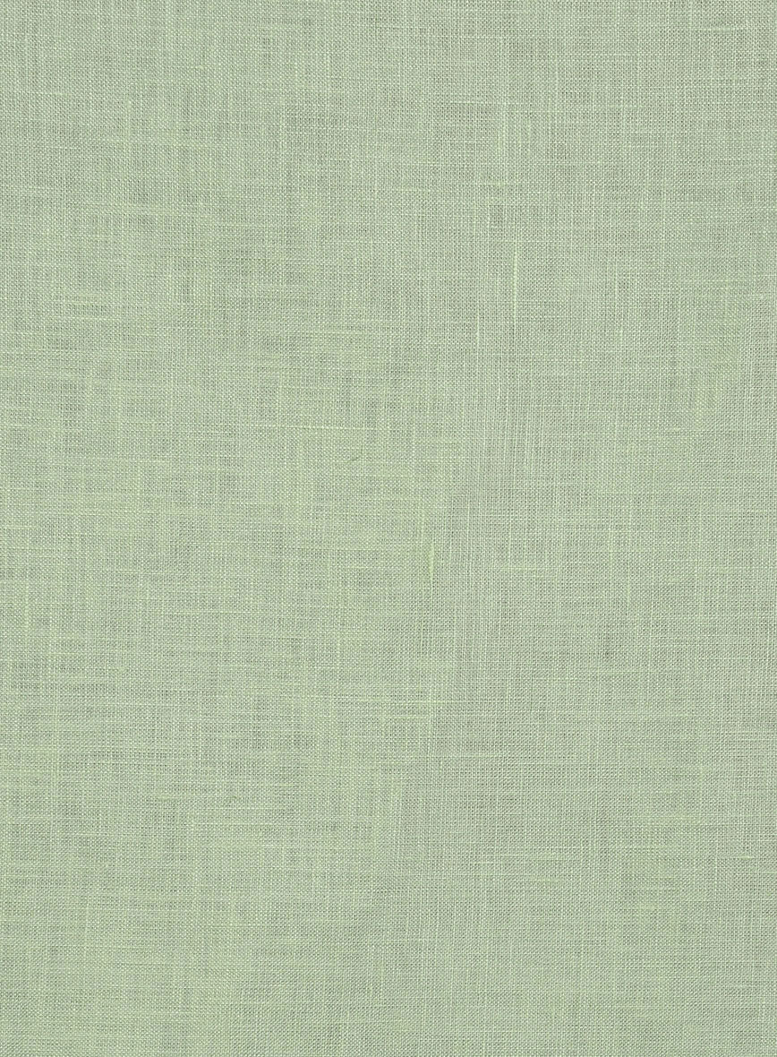 Safari Minted Sage Pure Linen Overshirt - Image 4