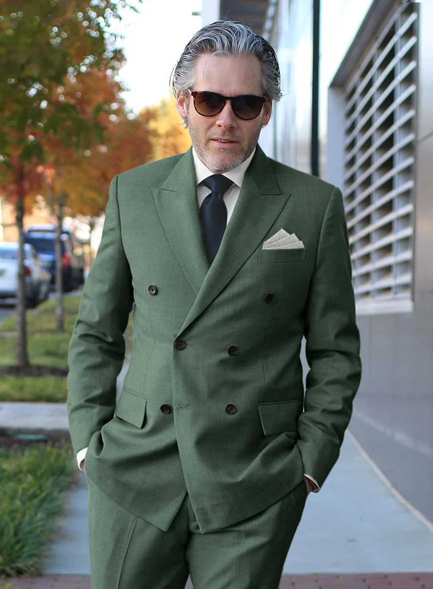 Sage Green Double Breasted Jacket - Image 2