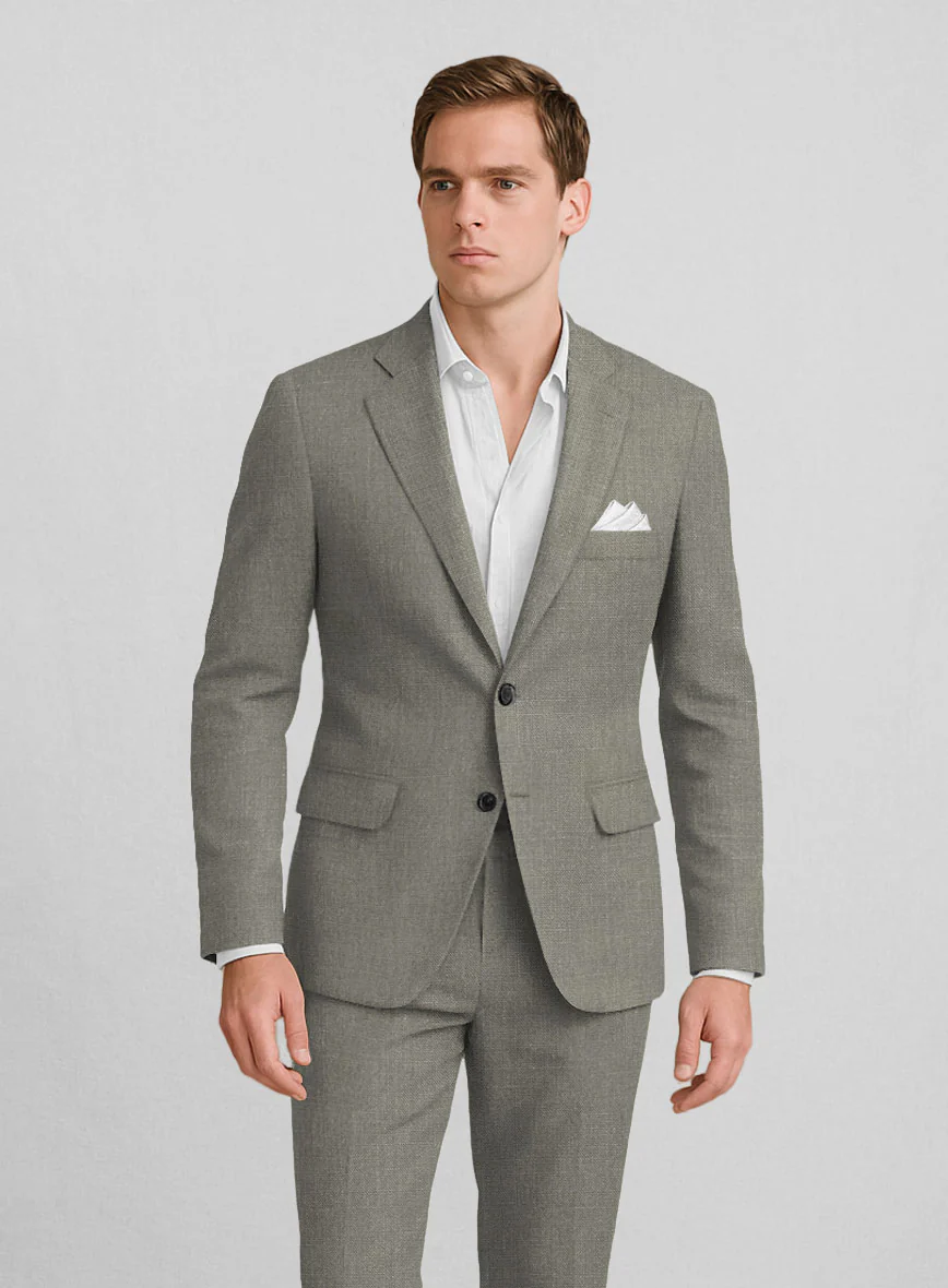 Sage Green Linen Suit - Image 3