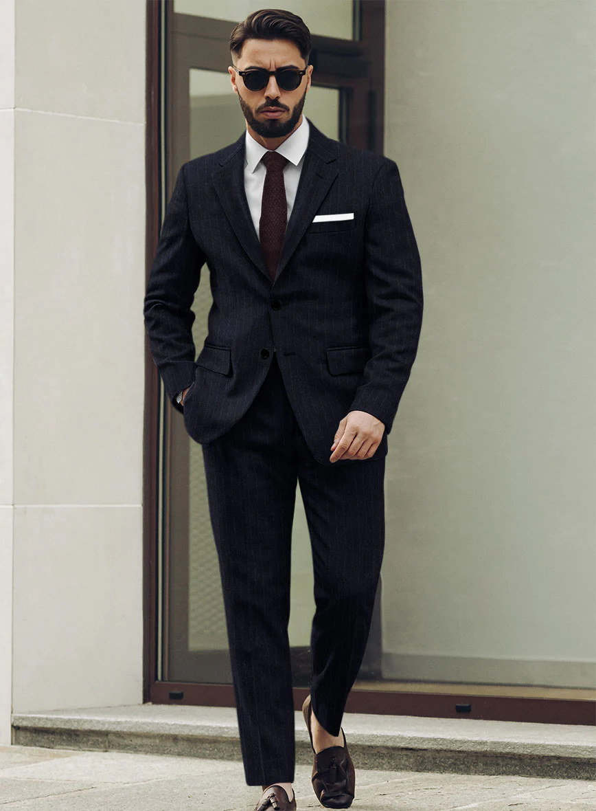 Sartori Ariadna Blue Stripe Soft Tweed Suit - Image 2