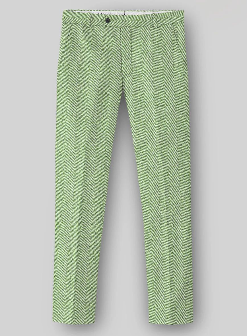 Sartori Celemente Green Herringbone Soft Tweed Suit - Image 5