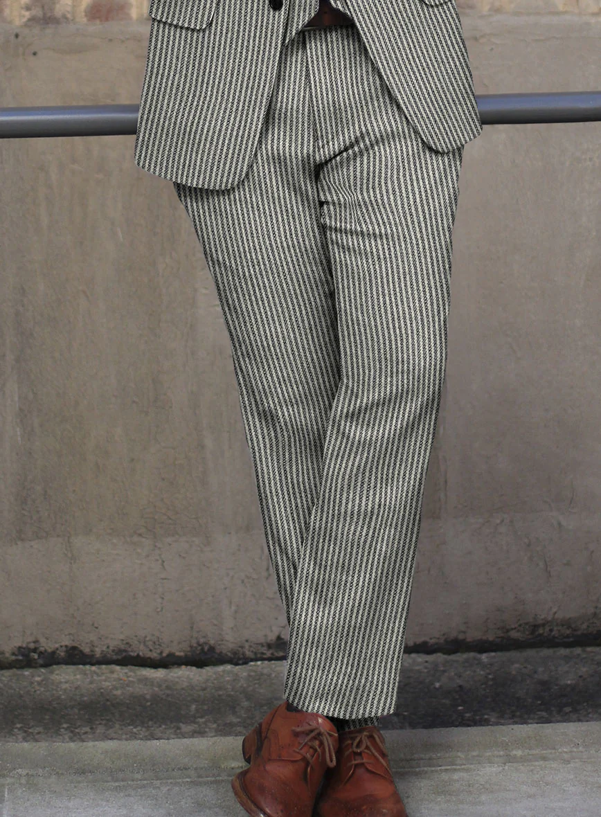 Sartori Flaminia White Soft Tweed Pants - Image 2