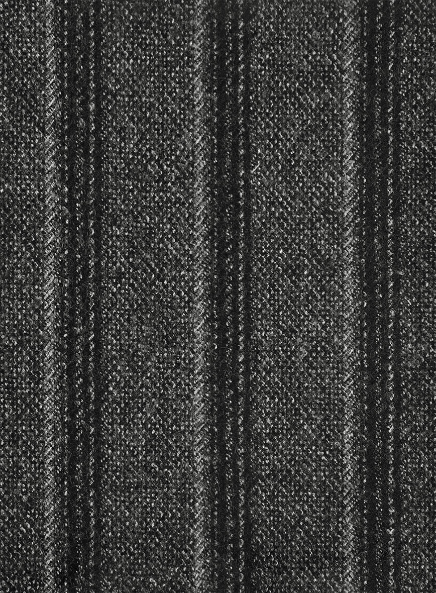 Sartori Leocadia Charcoal Stripe Soft Tweed Pants - Image 3